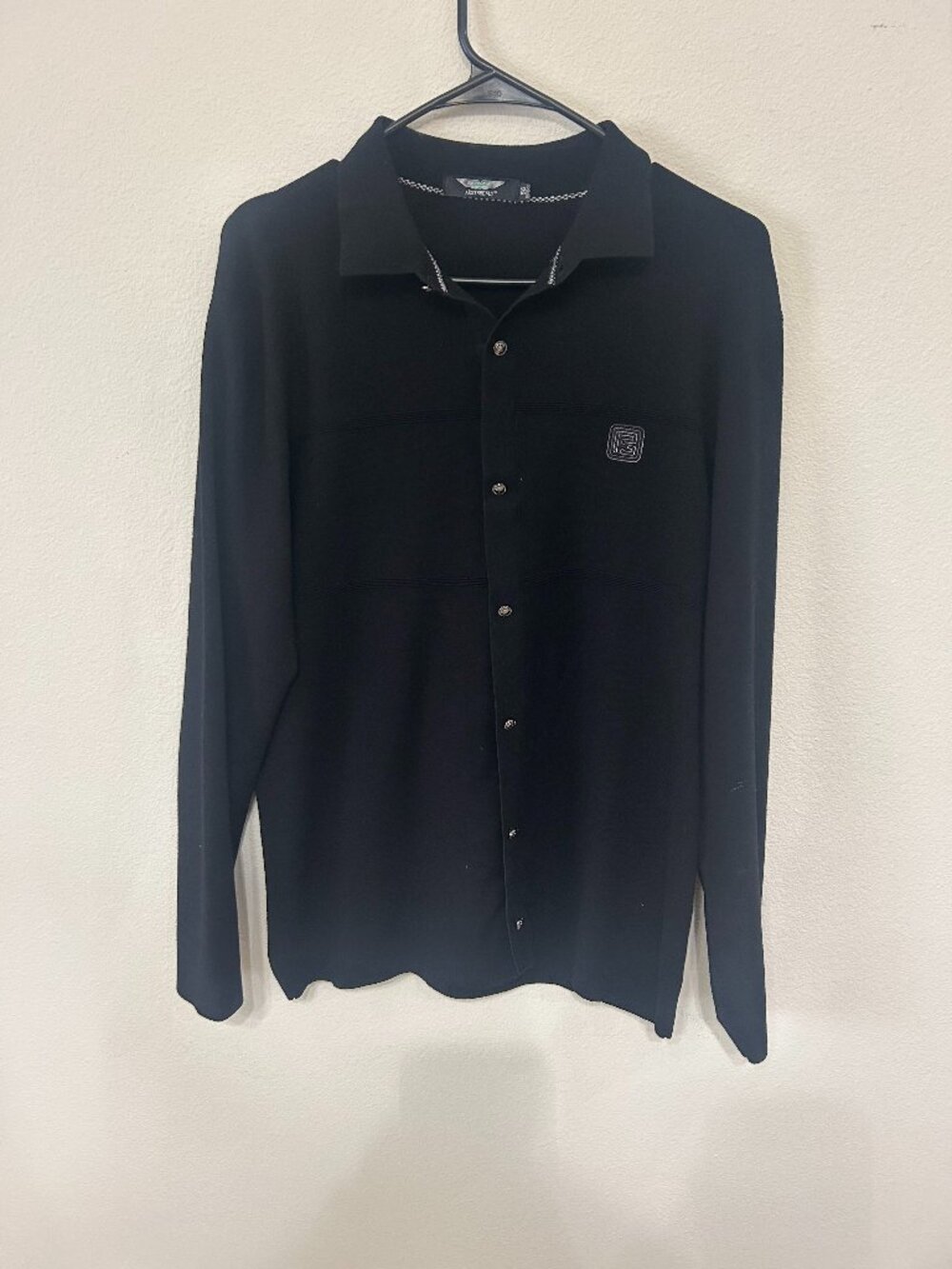 ARSTNBENLY Men's Long Sleeve Knit Polo Shirt